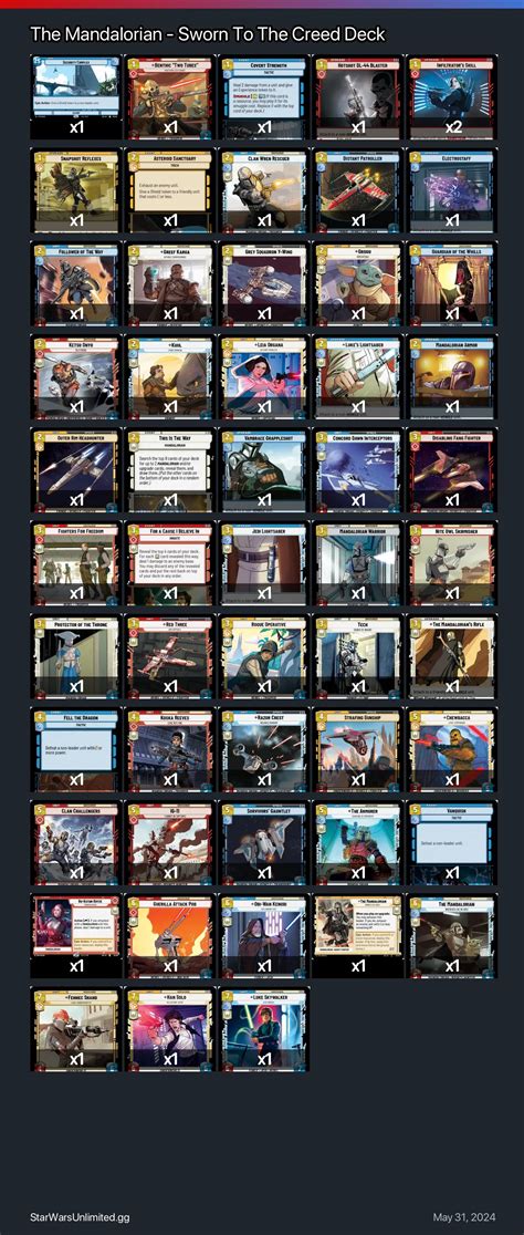 The Mandalorian - Sworn To The Creed Deck | Star Wars: Unlimited SWU TCG
