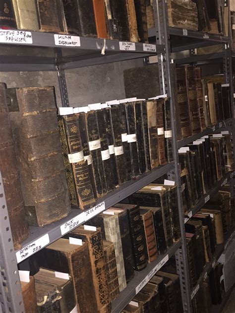 Old Book Shelves Museum Basement 1