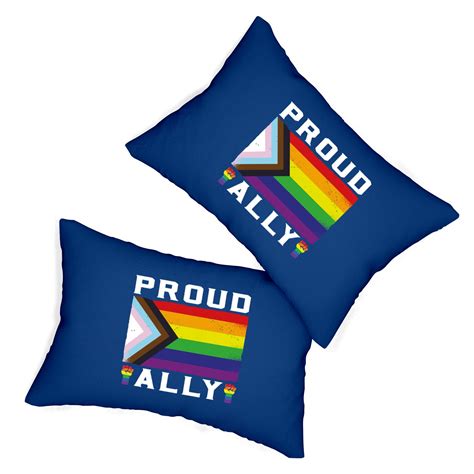 Lgbt Gay Pride Month Proud Ally Lgbtq Lumbar Pillows