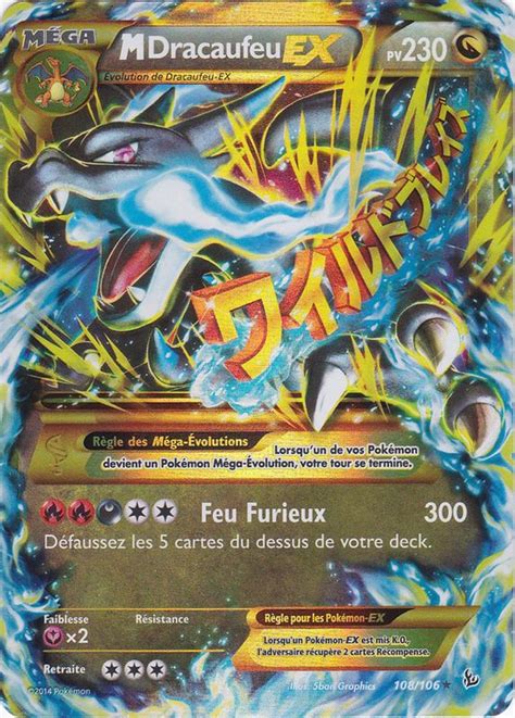 Ultra Rare Carte Pokemon Mega Dracaufeu Ex Xy Neuf Carte