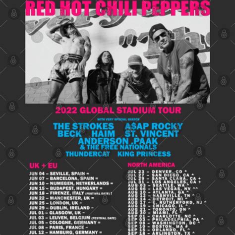 Red Hot Chili Peppers Tour Shirt Sold By Kenz Sku Off Printerval