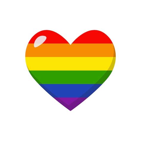 Premium Vector Lgbtq Rainbow Heart Lgbtq Community Sign Vector