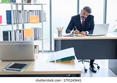 senior management  work office  stock photo