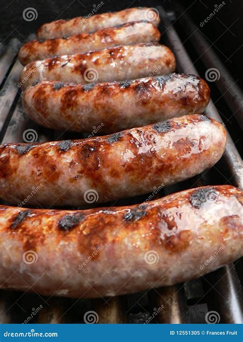 Bratwurst Sausages on Grill Stock Image - Image of juicy, food: 12551305
