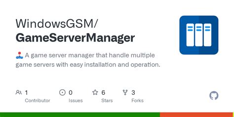Github Windowsgsmgameservermanager 🕹️ A Game Server Manager That