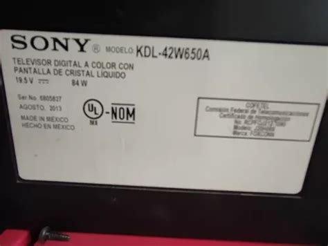 Main Board Sony Original Kdl W A En Venta En Monterrey Nuevo Le N