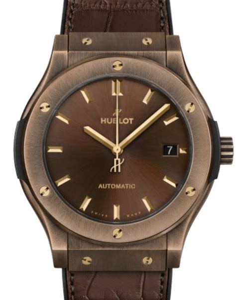 Hublot Classic Fusion 3 Hands Bronze Brown Limited Edition 45mm Brown Dial 511 Bz 3480 Lr Ecu21