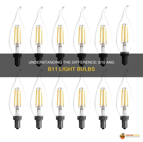 Understanding The Difference: B10 And B11 Light Bulbs | ShunTool