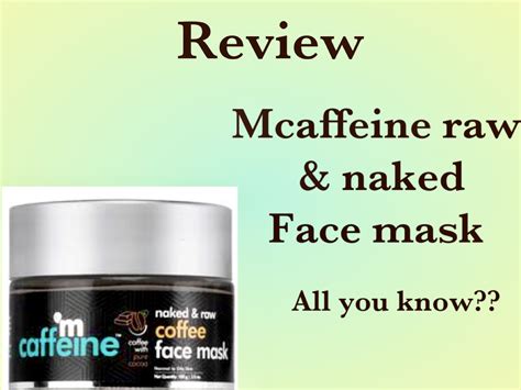 MCaffeine Naked Raw Coffee Face Mask Zaivoo