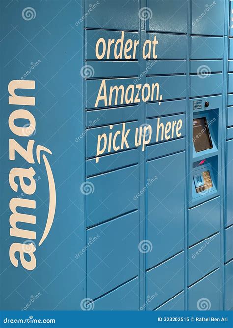 Amazon Parcel Locker Kiosk Pickup Editorial Image - Image of package ...