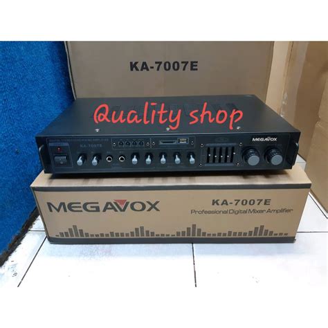 Jual Power Amplifier Megavox Ka 7007E Usb Sd EQUALIZER Shopee Indonesia