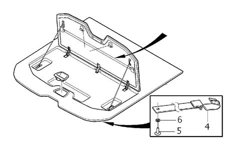 Volvo XC60 Cargo Cover (Interior code: GX1X). FLOOR HATCH. CH 564257 ...