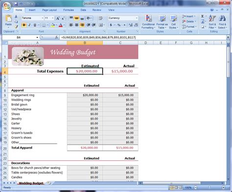 template budget spreadsheet spreadsheet templates  business budget