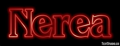 Nerea Efecto de texto y diseño de logotipos Nombre