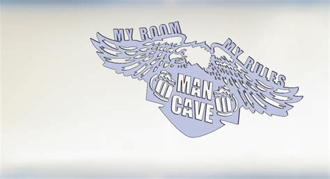 Man Cave Dxf Svg Png Files Man Cave Svg Laser Cut Man Etsy Australia