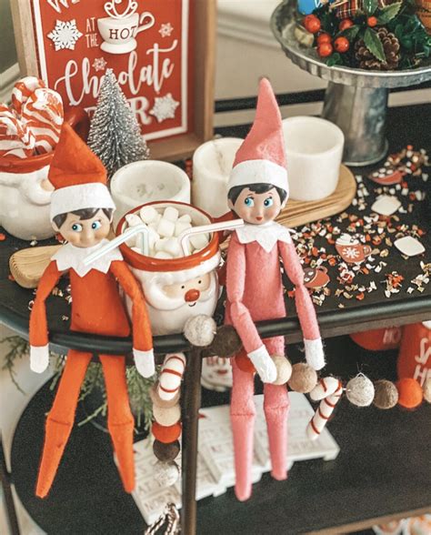 Elf On The Shelf Ideas With Hot Cocoa