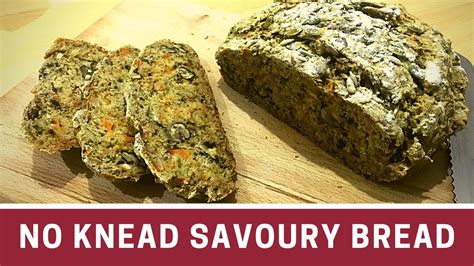 How To Make Savoury Bread Courgette And Carrot Bread No Knead YouTube