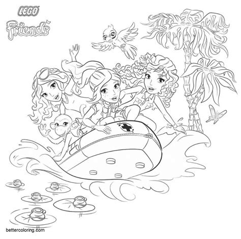 Lego Friends Coloring Page Bird Free Printable Coloring Pages