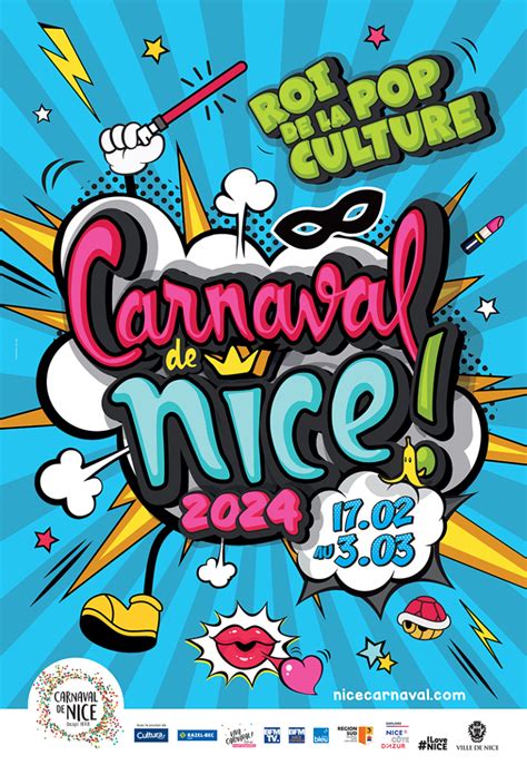 Affiche Carnaval Roi Pop Culture Kijk Zuid Frankrijk