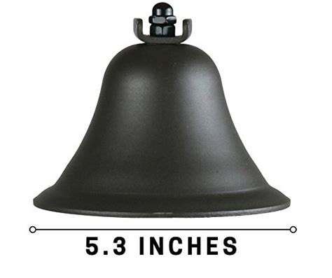 Upstreets Outdoor Bell And Indoor Dinner Bellmade Of Black Large Bell