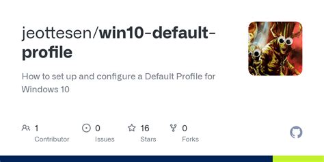 github jeottesenwin default profile   set   configure
