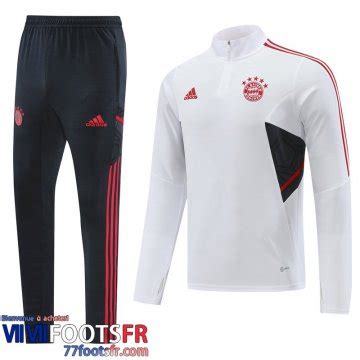 Nouveau Bayern Munich Survetement De Foot Homme Blanc Tg