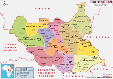South Sudan Map Hd Political Map Of South Sudan