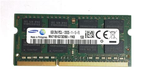 8Gb DDR3L 1600Mhz PC3L-12800 használt laptop notebook ram me