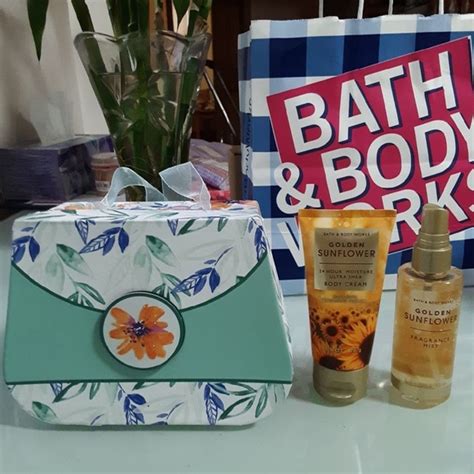 Bath Body Works Bath Body Bbw Golden Sunflower Travel Size Gift Set Poshmark