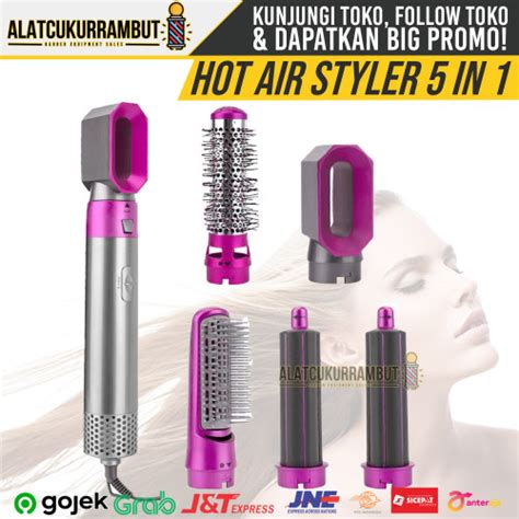 Jual Hair Dryer Hot Air Styler In Sisir Blow Pengering Rambut Catok Keriting Rambut Kota
