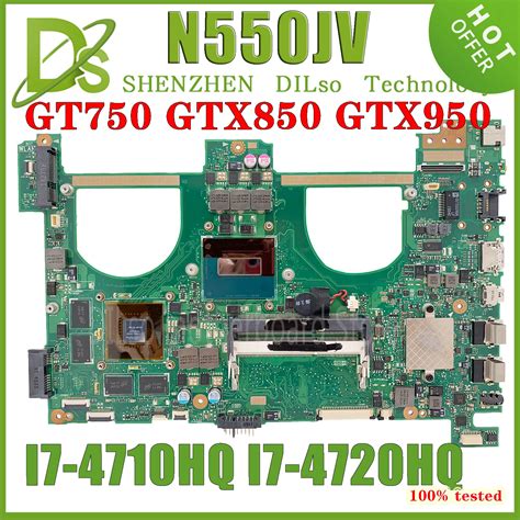 KEFU N550JK Für ASUS N550JK N550JV N550JX Laptop Motherboard i7 4700HQ ...