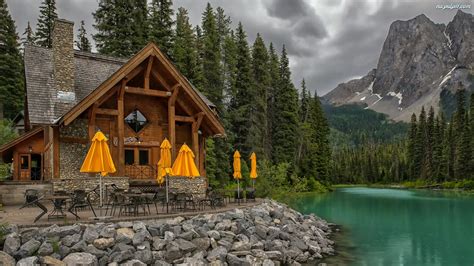 Cilantro On The Lake Emerald Lake Parasole Dom Park Narodowy Yoho