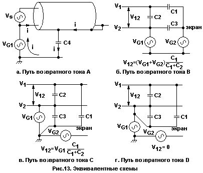 Схема подключения экранированного кабеля