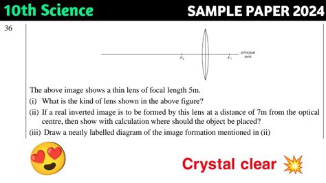 The Above Image Shows A Thin Lens Of Focal Length 5m What Is The Kind