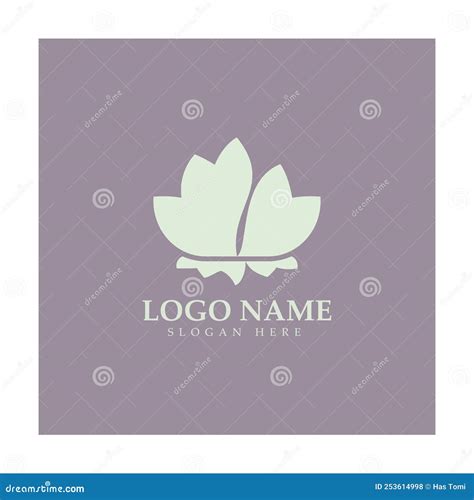 Flower Logo Vector Illustration Design Template Stock Vector