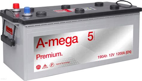 Amega Akumulator Premium M5 12V 190Ah 1200A 6Ст 190 А3 Flat - Opinie i ...