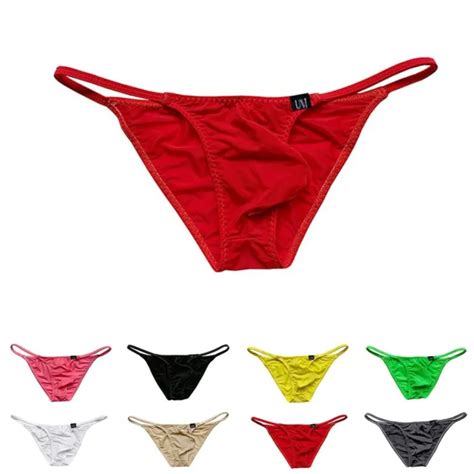 Culotte Sexy Homme En Maille Basse Hauteur Bikini String Gstring Culotte Noire Eur