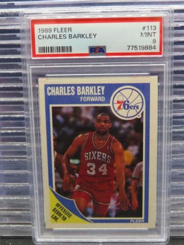 Fleer Charles Barkley Psa Mint Ers Ebay