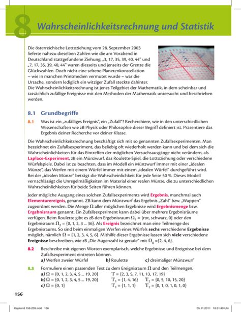 Wahrscheinlichkeitsrechnung Und Statistik