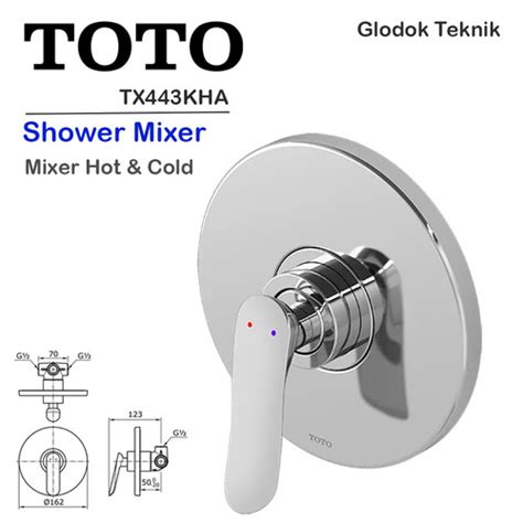 Jual Toto Kran Tanam Shower Hot Cold Keran Mixer Panas Dingin Keran Shower Tx Kha Single