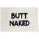 Furn Butt Naked Bath Mat Cotton Ivory Charcoal Wayfair Co Uk