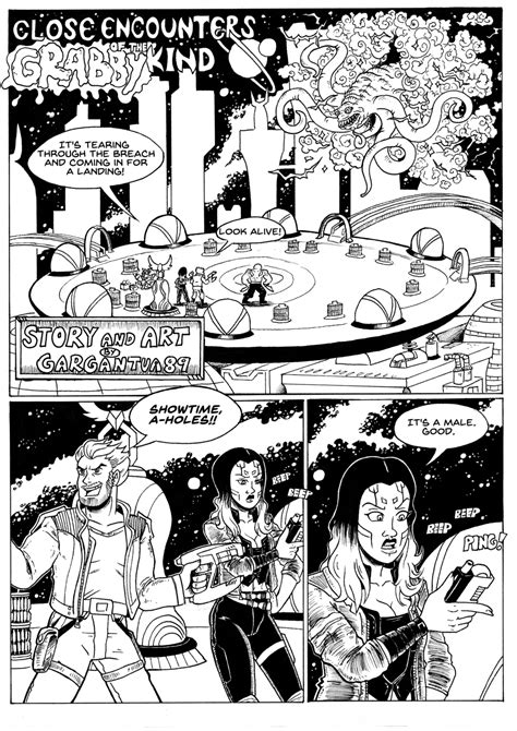 Close Encounters Of The Grabby Kind Bw By Gargantua Hentai Foundry