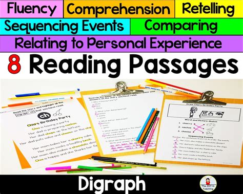 Digraph Reading Comprehension Passage Etsy