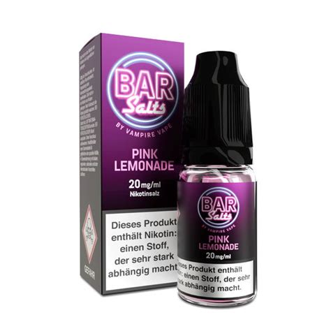 Pink Lemonade Nikotinsalz Liquid Bar Salts By Vampire Vape