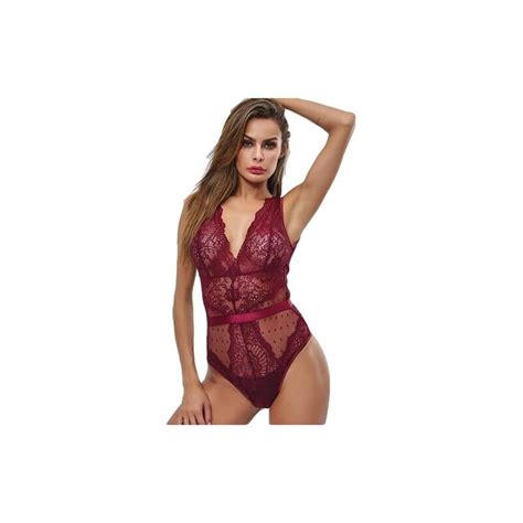 Ztianef Pigiami E Camicie Da Notte Da Donna Lingerie Intimo Da Donna Tuta Di Pizzo Sexy