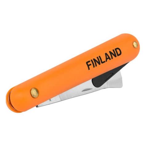 Нож прививочный Finland с язычком для отгиба коры и прямым лезвием из ...