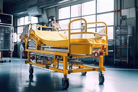 Premium Ai Image Rescue Stretcher In Hospital Professional