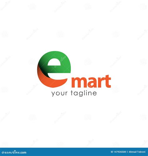 E Smart Logo Vector Template Design Illustration Stock Vector