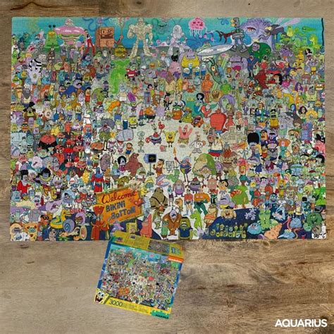 Bob léponge puzzle Bikini Bottom 3000 pièces La Boutique du Sorcier