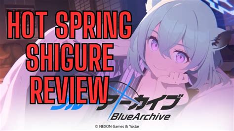 Blue Archive Global Hot Spring Shigure Review YouTube